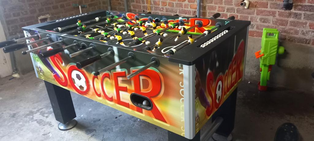 Tafelvoetbalspel, Ophalen, Gebruikt