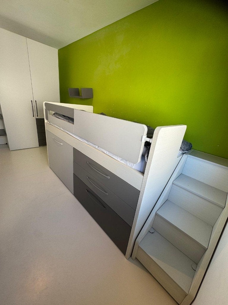 kinderkamer Nardi Interni (bed + kast + bureau + boekenrek), Enlèvement, Utilisé, Garçon ou Fille
