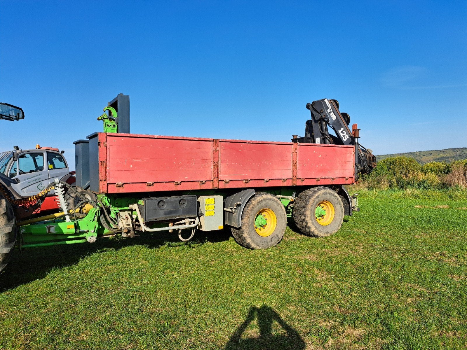 Conteneur avec grue, Enlèvement