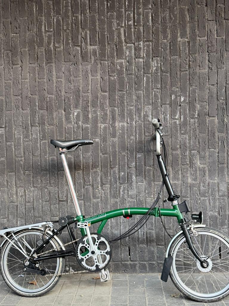 Brompton M6R Engelse groene bagagerek 6 versnellingen, Fietsen en Brommers, Ophalen, Zo goed als nieuw, Brompton, Versnellingen