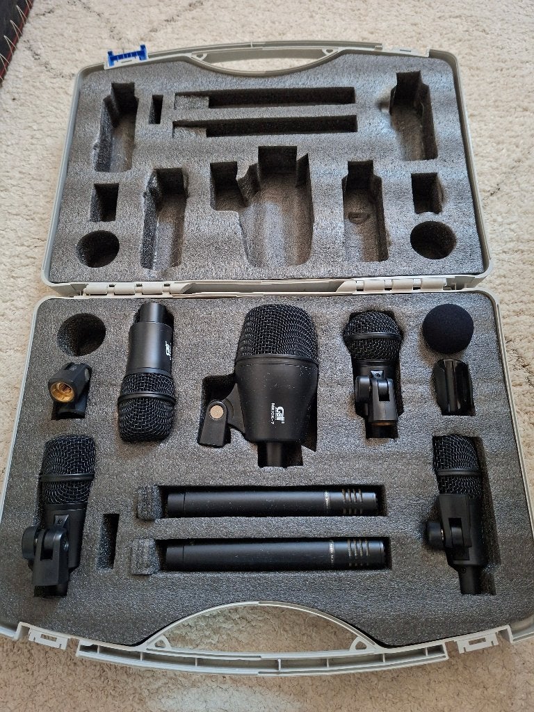 Valise Microphones GATT pour DrumSet., Musique & Instruments, Microphones, Utilisé, Micro pour instrument, Enlèvement