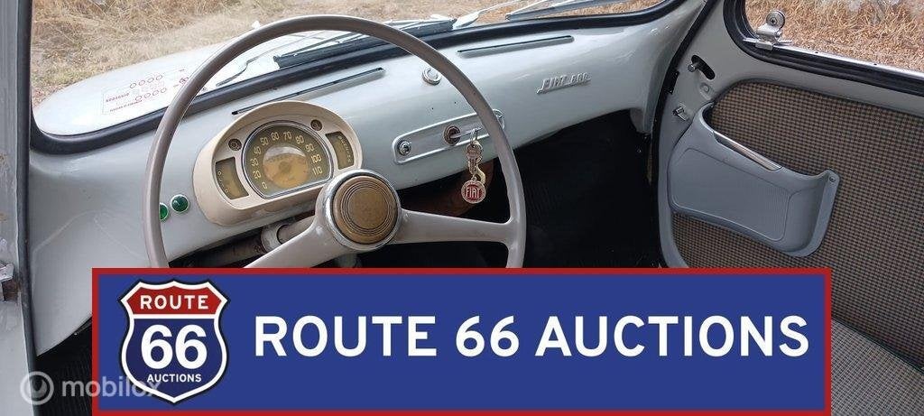 Fiat 600 | 1955 | Route 66 Auctions, Achat, Entreprise, Boîte manuelle, Autre carrosserie