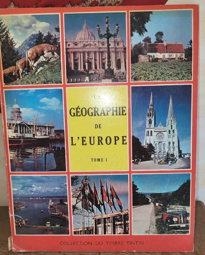 Collection Timbre Tintin, géographie de l'Europe T1, 3e Ed., Livres, Enlèvement ou Envoi, Utilisé, Henri-Jacques Boigelot, Livre d'images
