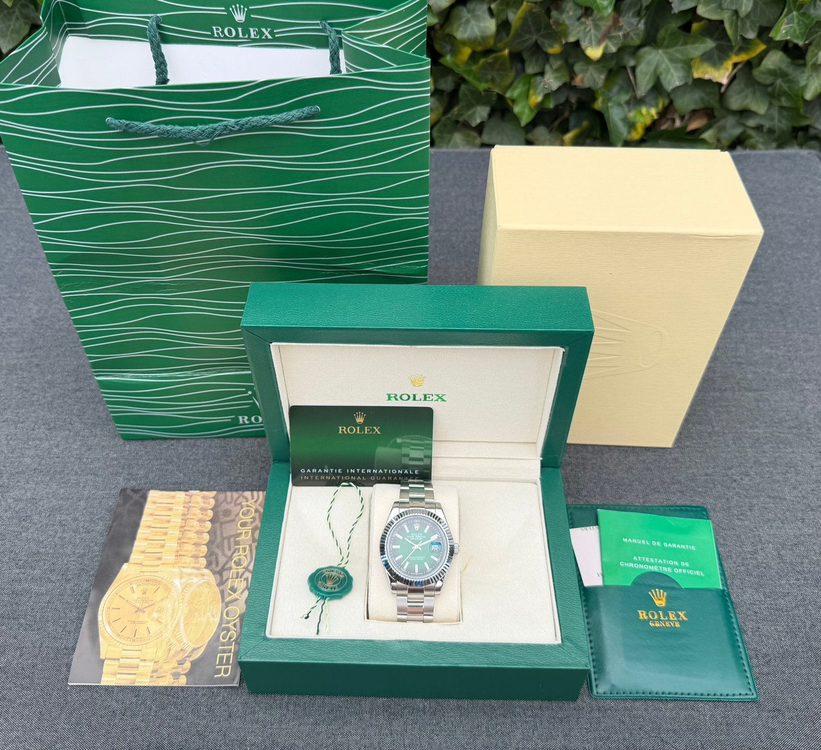 Rolex Datejust Green, Staal, Polshorloge, Nieuw, Ophalen of Verzenden