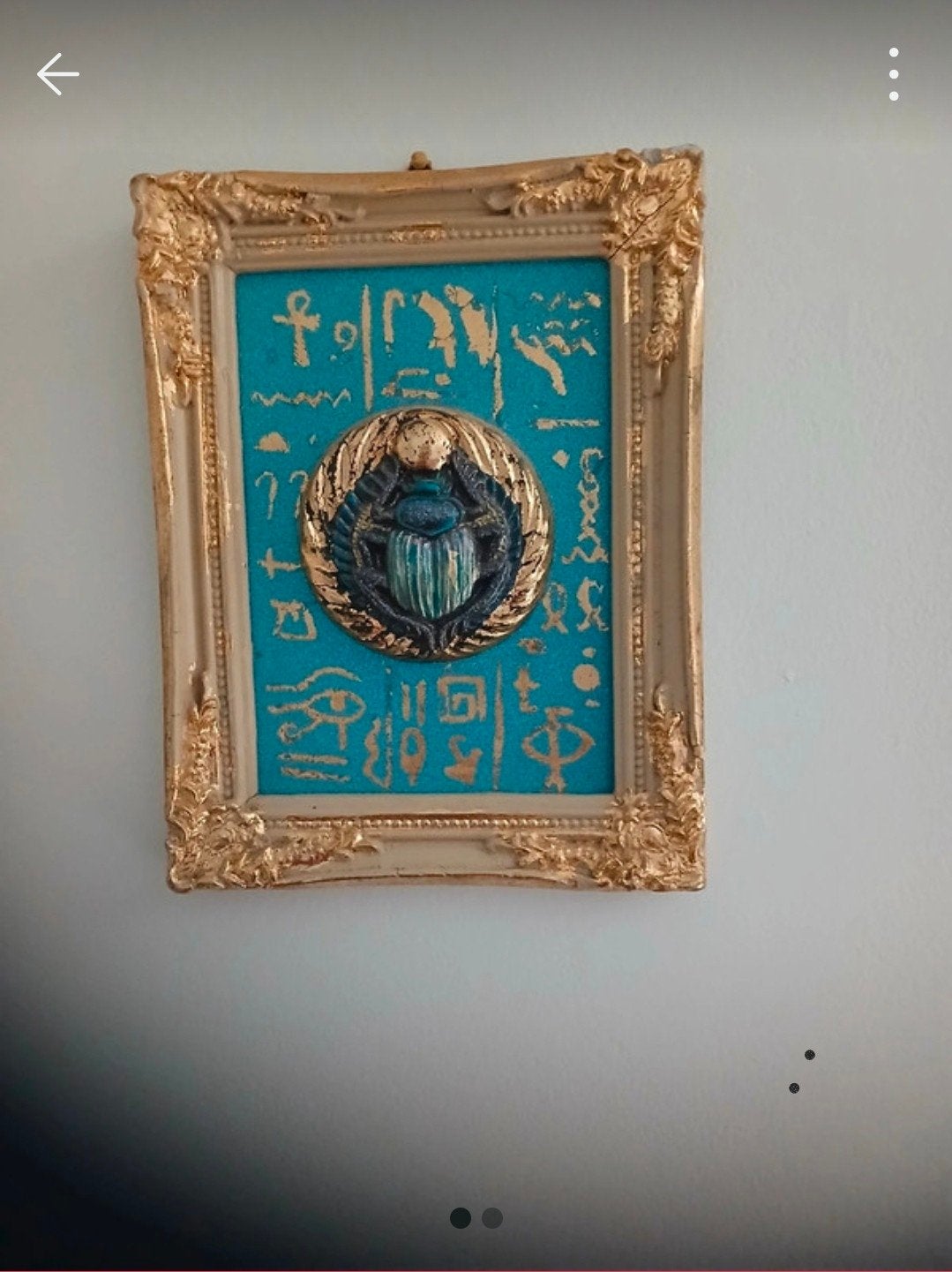 cadre baroque hiéroglyphes, Fait main, Enlèvement ou Envoi, Utilisé, Doré