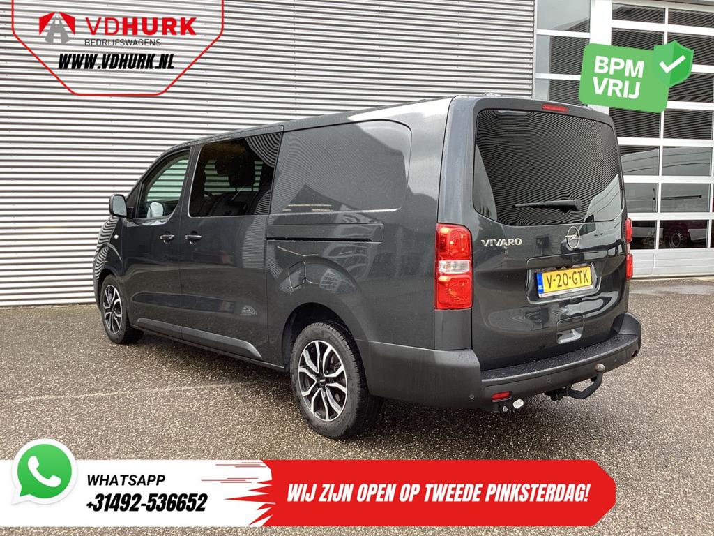 Opel Vivaro 2.0 180 pk Aut. DC Dubbel Cabine 2xSchuifdeur/ 2, Auto's, Bestelwagens en Lichte vracht, Automaat, Bedrijf, 198 g/km