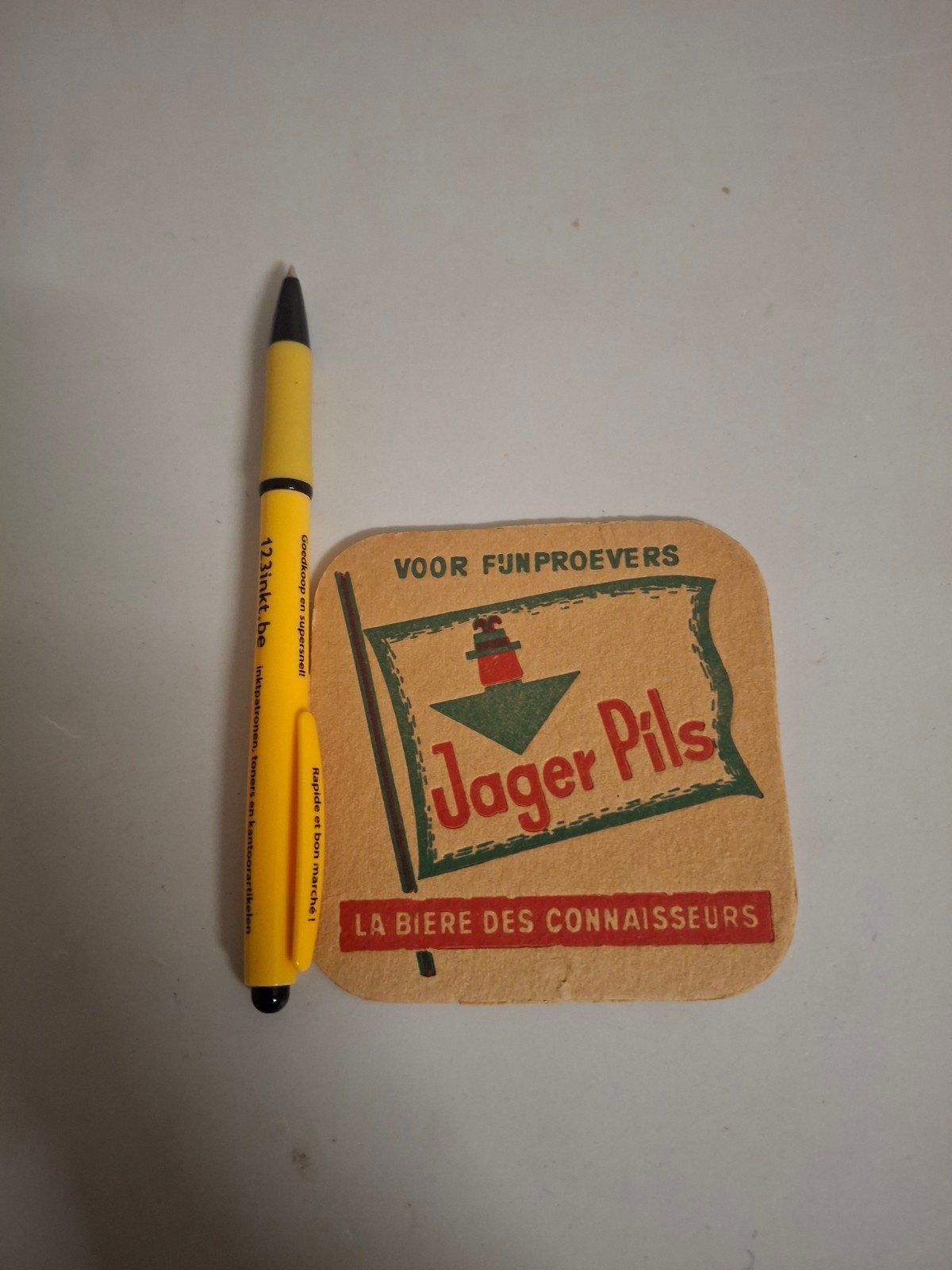 oud bierviltje jager pils roelants, Collections, Enlèvement ou Envoi