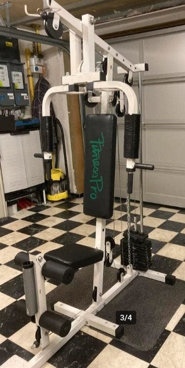 Krachtstation, Sport en Fitness, Fitnessapparatuur, Ophalen, Gebruikt, Krachtstation, Metaal