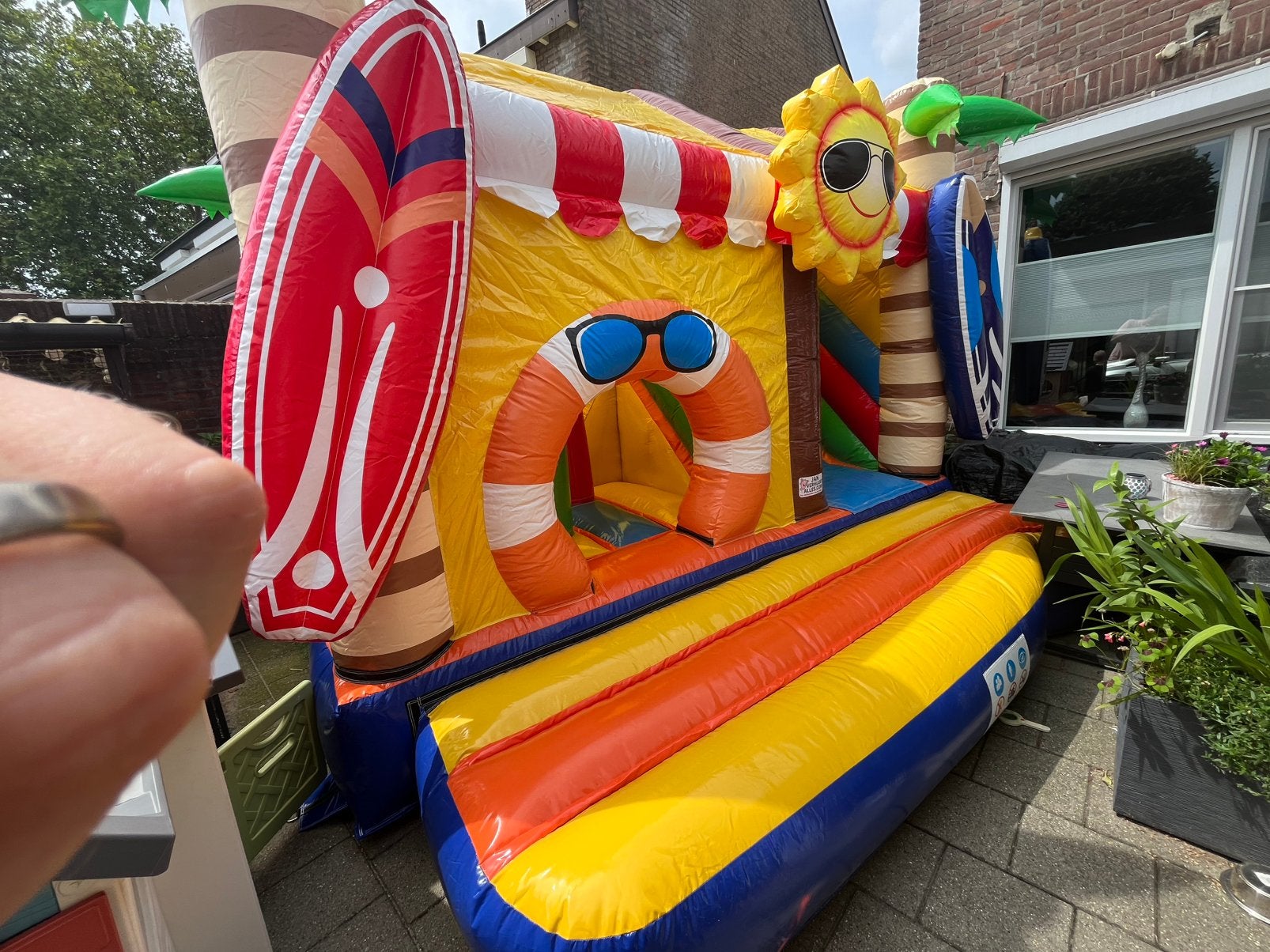 Springkasteel huren Weelde, Poppel, Turnhout, Ravels, Baarle, Hobby en Vrije tijd, Ophalen, Zo goed als nieuw
