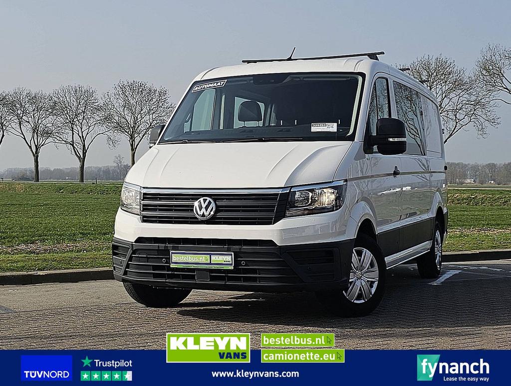 Volkswagen CRAFTER 2.0 L3H2 Dub Cab Navi, Automaat, Wit, Bedrijf, Diesel
