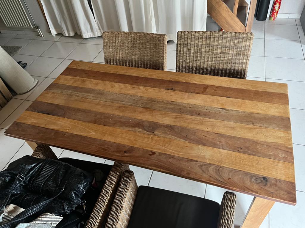 Eettafel met 4 stoelen, Ophalen, Gebruikt