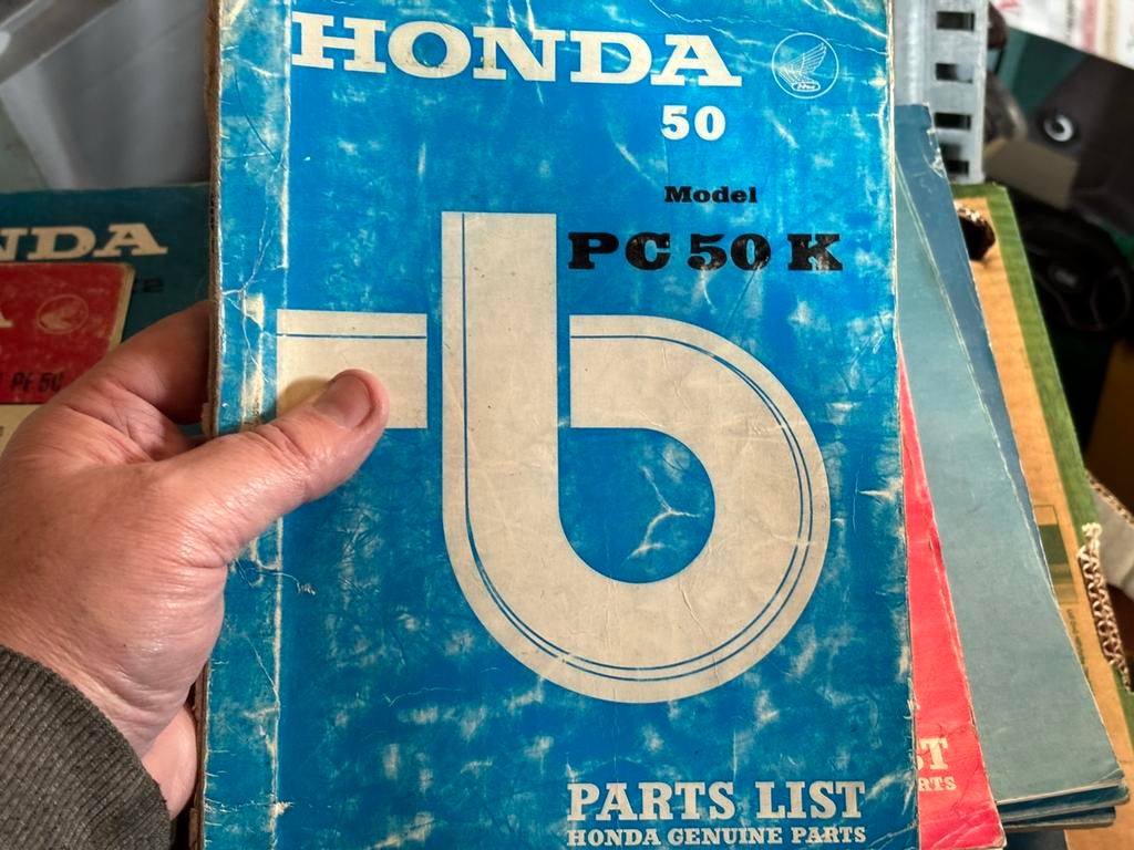 Onderdelenboek Honda PC50 K, Ophalen of Verzenden, Honda