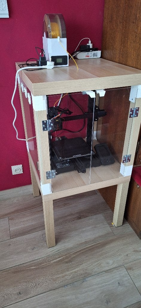 Creality ender 3 v2 neo upgraded + enclosure, Enlèvement, Utilisé, Filament, Creality Ender