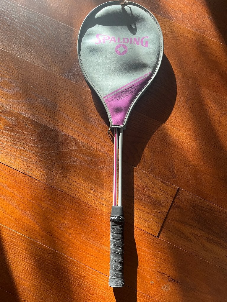 squash racket, Sports & Fitness, Enlèvement ou Envoi, Utilisé, Raquette, Avec housse