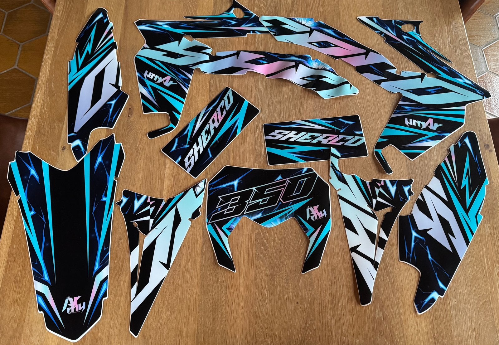Scherco rs sm 50 stickerset (compleet), Ophalen, Zo goed als nieuw