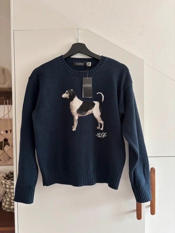 Dieser klassische Strickpullover mit Hundemotiv Ralph Lauren, Ophalen of Verzenden