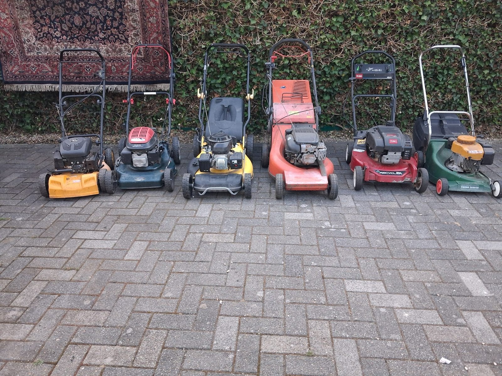 6 grasmaaiers werkende staat!, Tuin en Terras, Grasmaaiers, Ophalen, Zo goed als nieuw