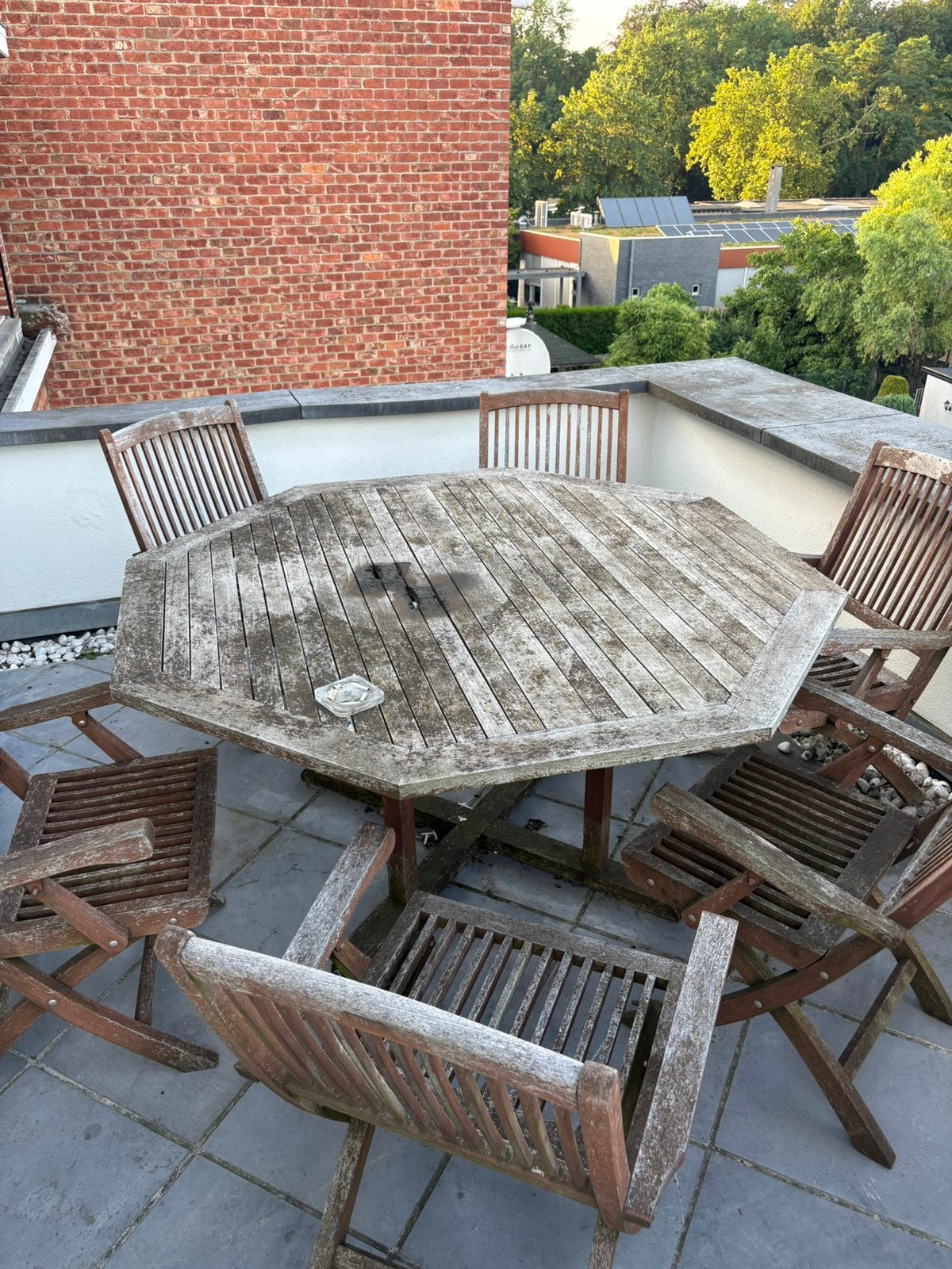 Terrastafel en stoelen, Enlèvement, Comme neuf