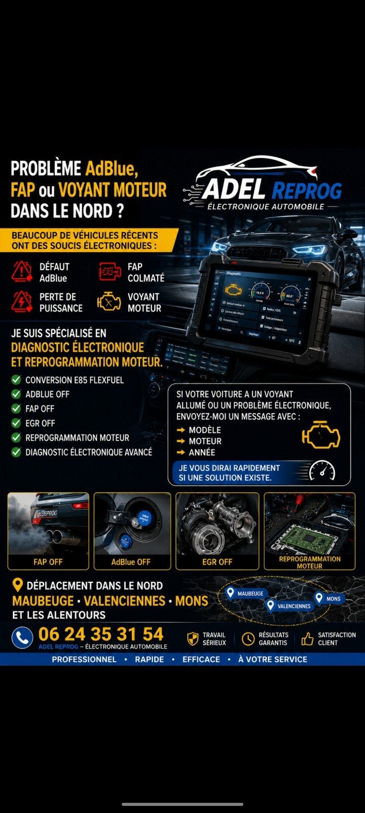 Diag/ Reprog/ adblue EGR FAP immoff/