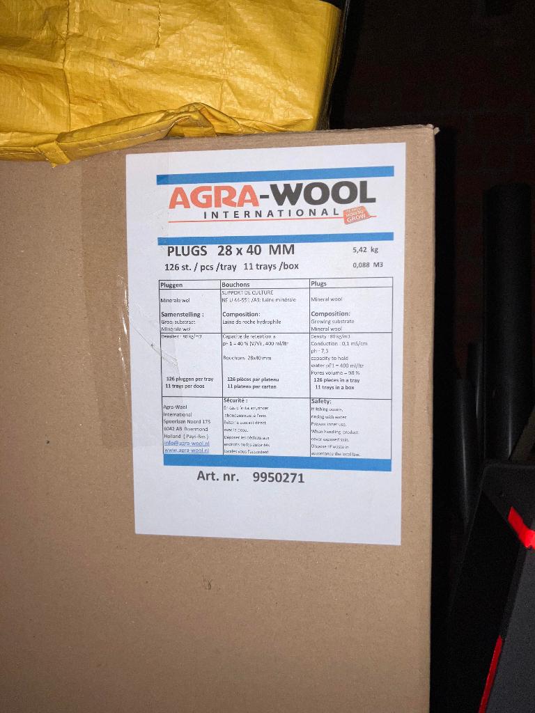 Agra Wool Speedgrow plug 7 dozen, Tuin en Terras, Ophalen, Nieuw