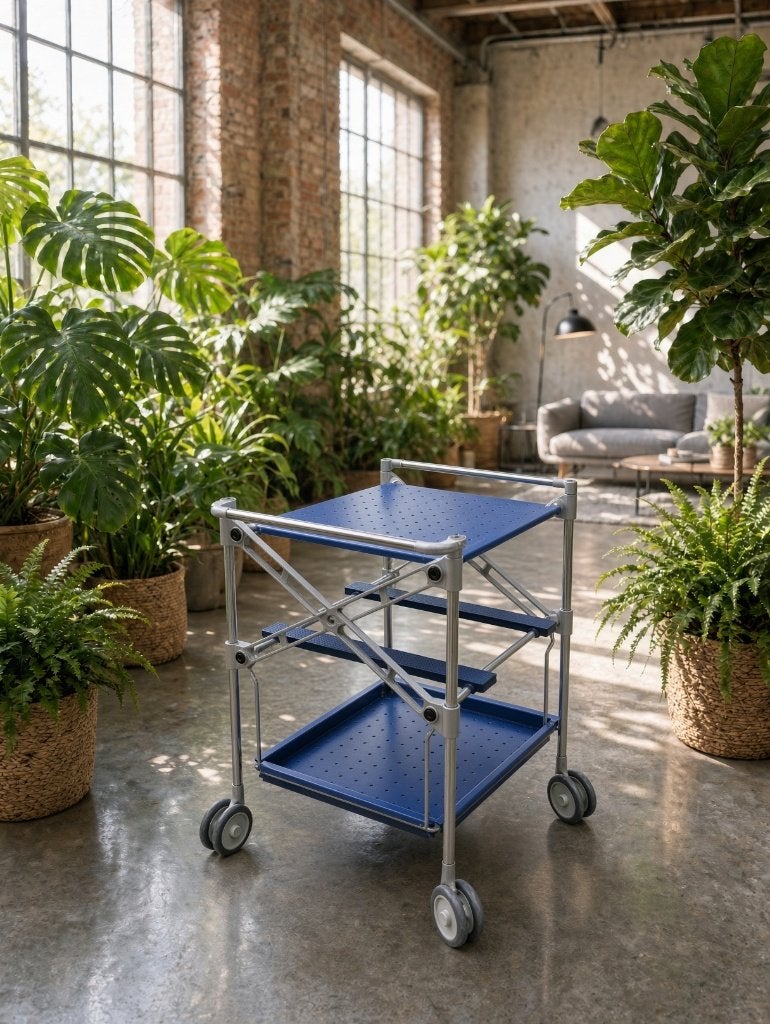 Kartell OXO Serveerwagen / Trolley blauw vintage, Ophalen