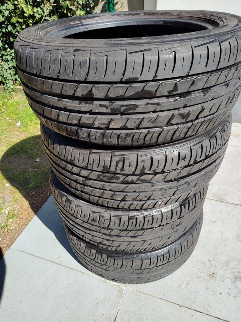 4 x Falken zomerbanden 215 55 17 te koop., Auto-onderdelen, Ophalen, 17 inch, Band(en), Personenwagen