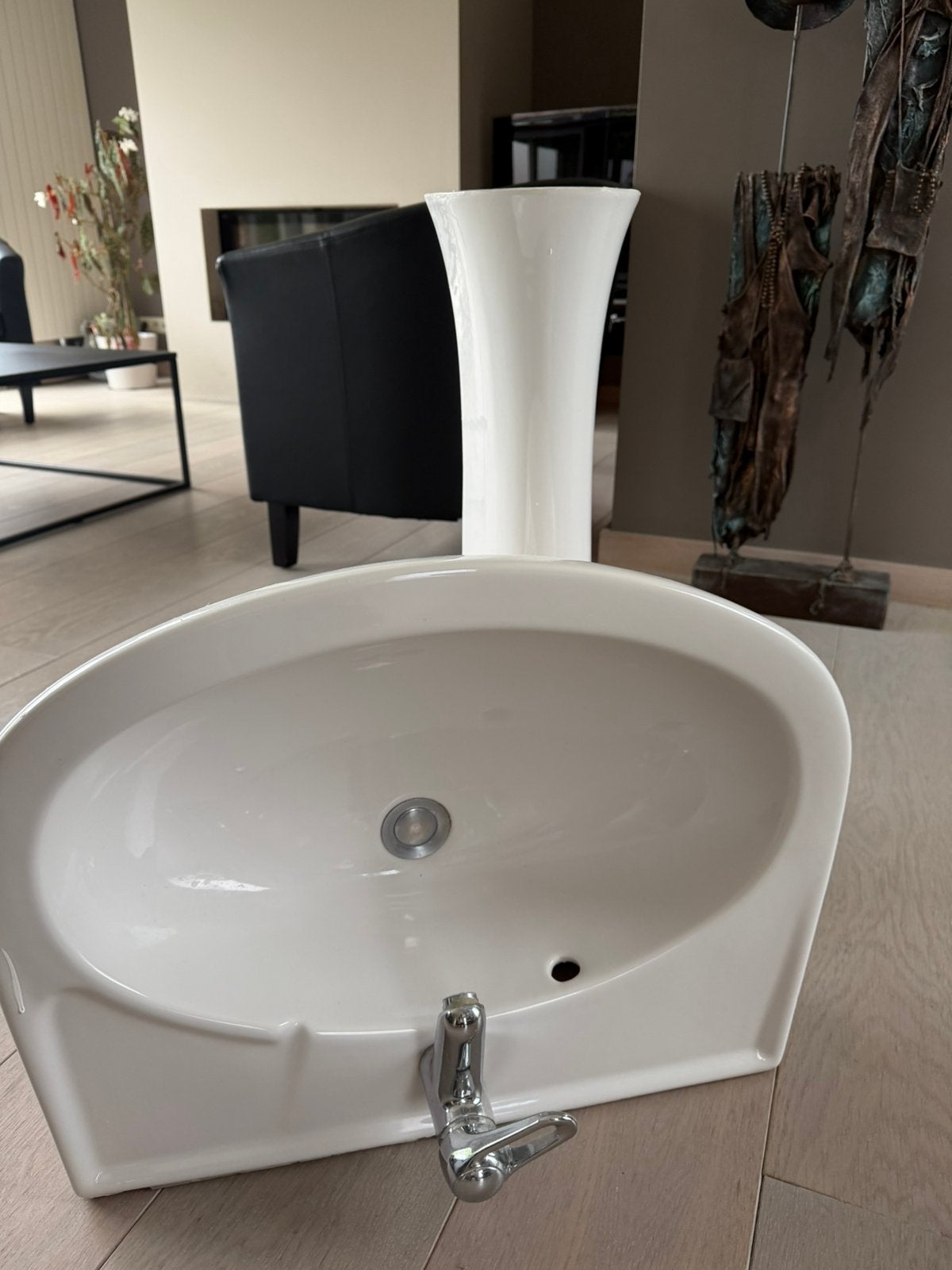 Lavabo , zuil, Huis en Inrichting, Ophalen, Gebruikt