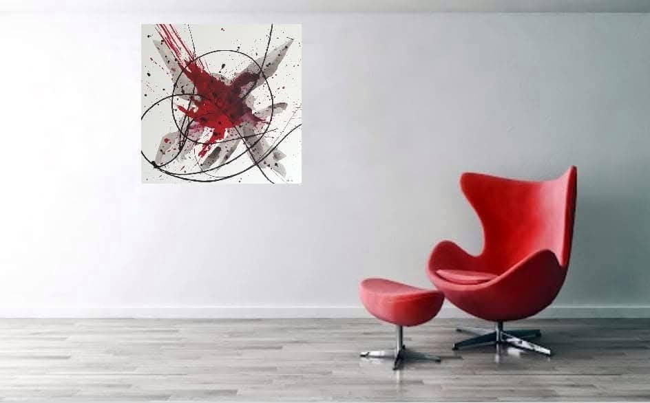 EXPRESSION OF FREEDOM, Antiek en Kunst, Kunst | Schilderijen | Abstract, Ophalen of Verzenden