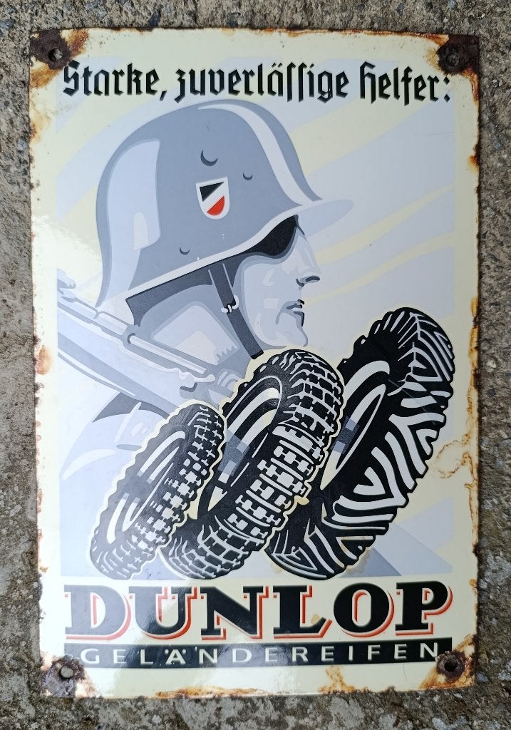 Emaille bord Dunlop, Antiquités & Art, Antiquités | Email, Envoi
