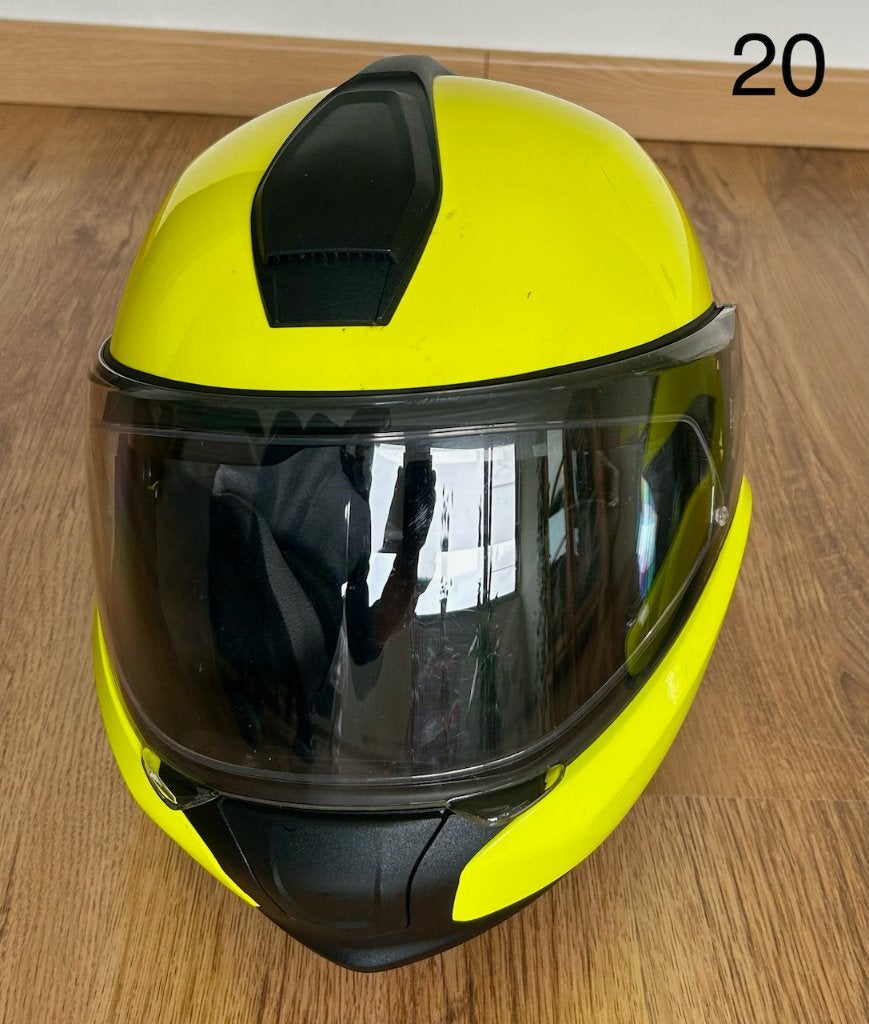2 stuks BMW System 6 helm geel, Ophalen, Tweedehands, Systeemhelm, Overige merken