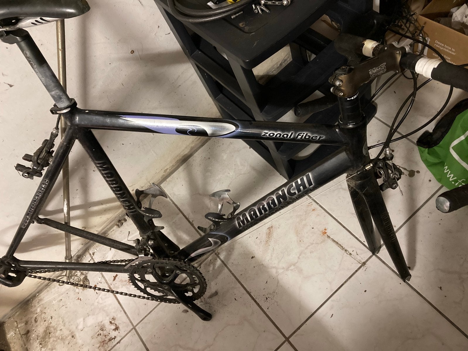 Kader 50/52 (alu + carbon voorvork), Gebruikt, Velgrem, 49 tot 53 cm, Ophalen
