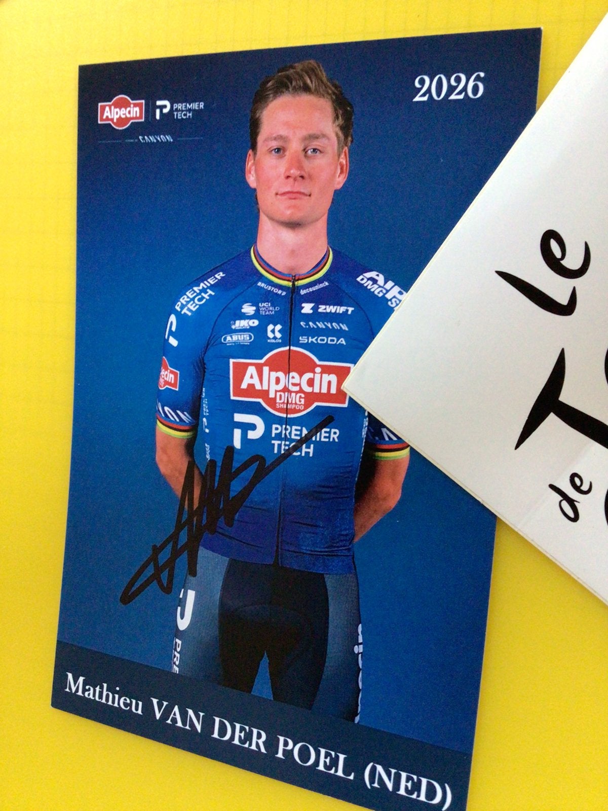 Wielerkaart 2026 team alpecin mathieu van der poel signe, Envoi