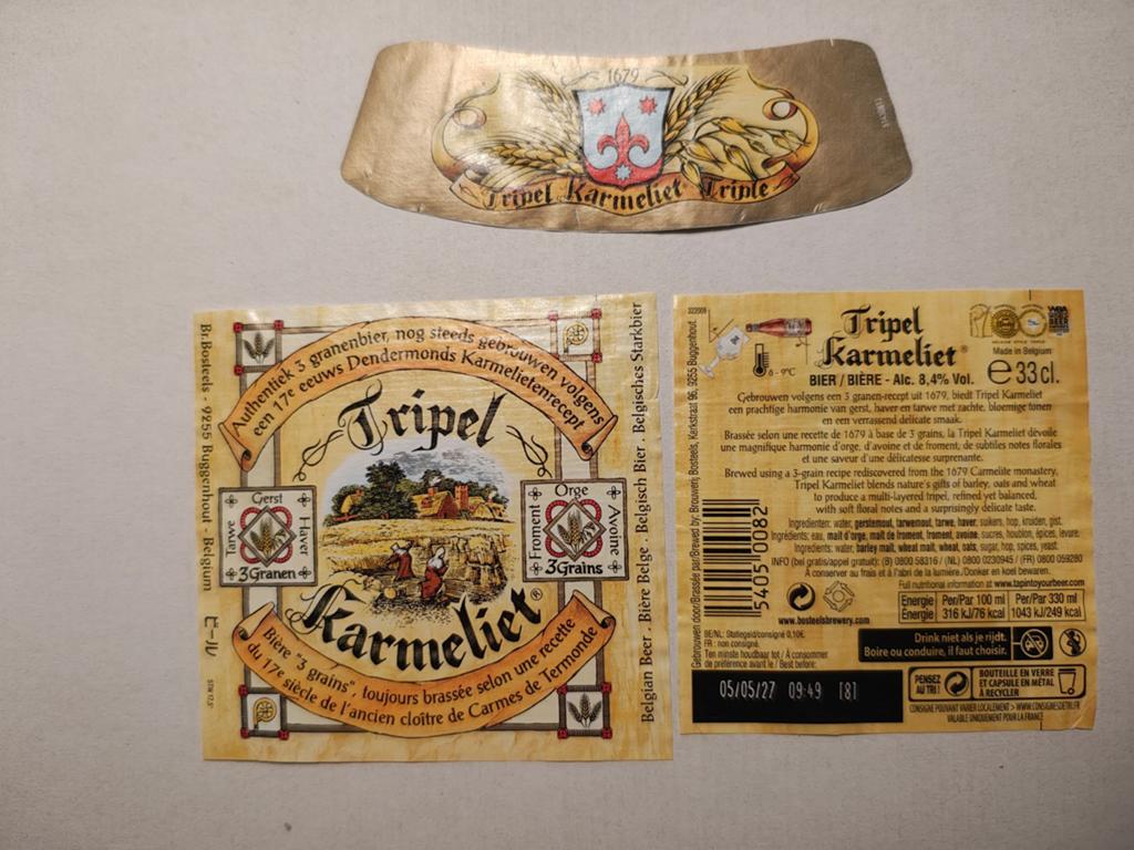 Étiquette de bière « Carmelite » (Pinceaux), Enlèvement ou Envoi, Neuf