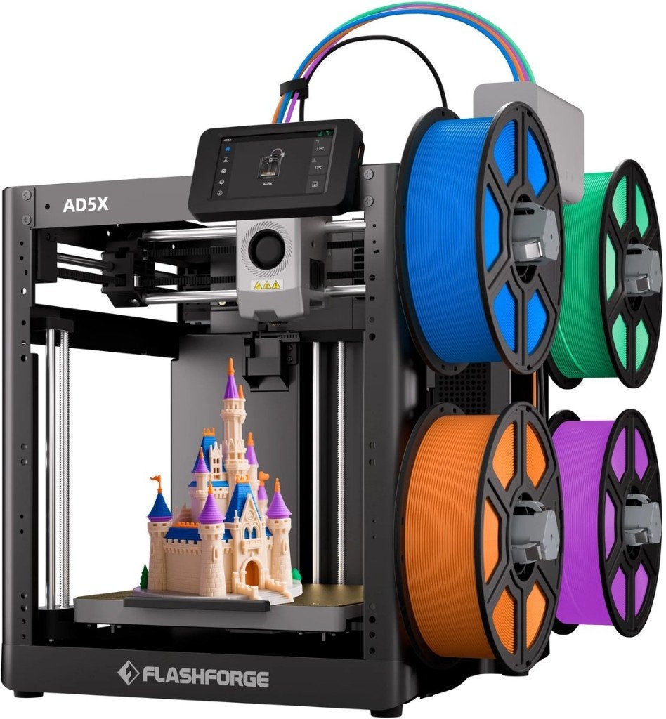 Flashforge Adventurer 5X High-Speed Multi-Color 3D Printer, Wi-Fi intégré, Comme neuf, Enlèvement, Filament