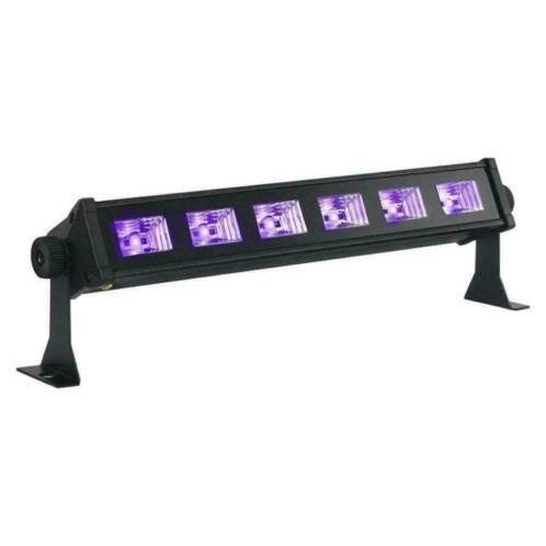 IBIZA LED-UVBAR6 UV-blacklight led balk 6 x 3 Watt, Muziek en Instrumenten, Ophalen of Verzenden, Nieuw, Licht