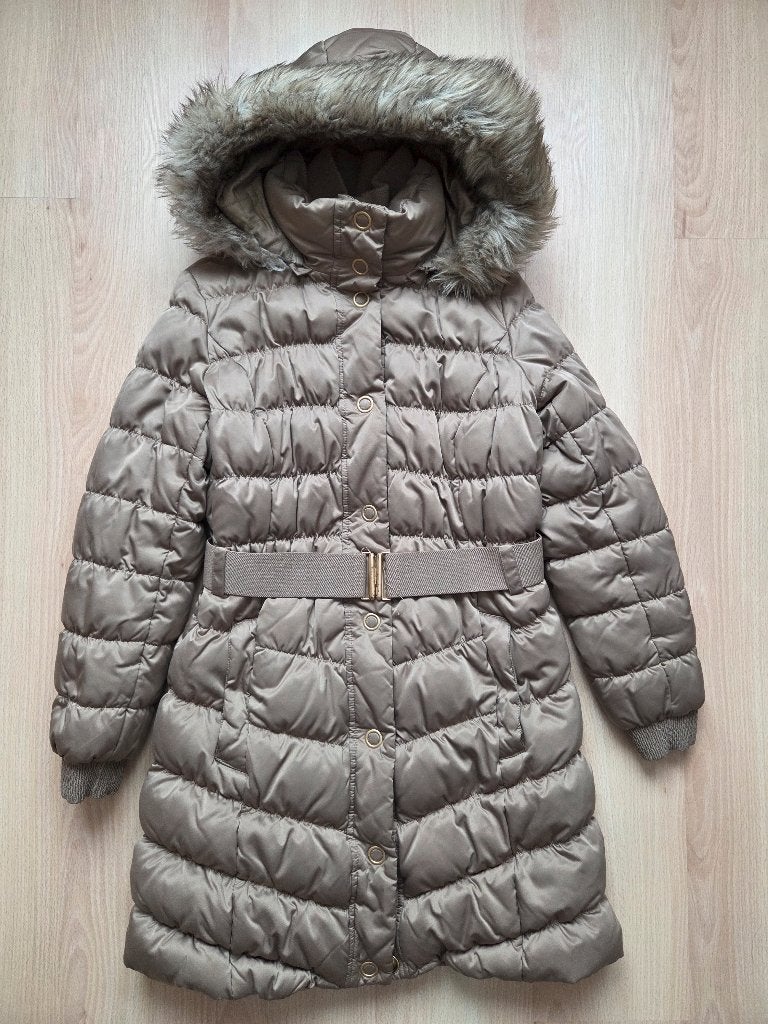 Bronskleurige winterjas - maat 40, Kleding | Dames, Maat 38/40 (M), Overige kleuren, Ophalen of Verzenden, Gedragen