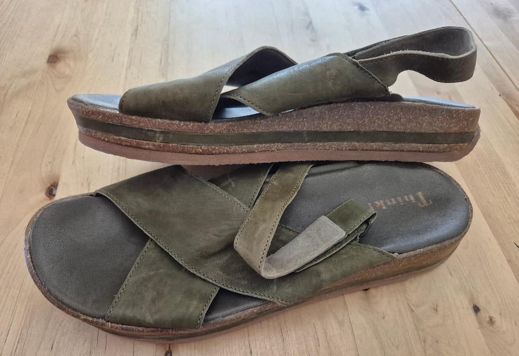Sandales Think taille 42, Enlèvement ou Envoi, Comme neuf, Vert, Think