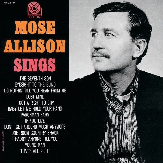 CD MOSE ALLISON Sings (2006), Cd's en Dvd's, Cd's | Jazz en Blues, Ophalen, Overige typen, Zo goed als nieuw, Inclusief boekje