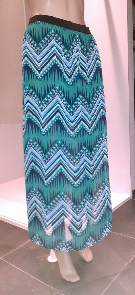 Rok maxi boho aztec print blauw groen H&M Divided S 36, Vêtements | Femmes, Jupes, Neuf, Enlèvement ou Envoi, Taille 36 (S), Bleu