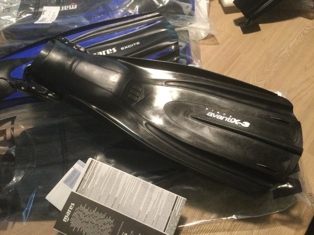 Mares Plana Avanti X3 Buitenvinnen size Reg. - Nieuw 79€, Ophalen of Verzenden, Nieuw, Zwem- of Duikvliezen