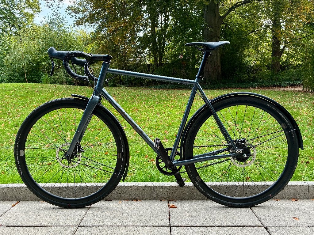 Shand Leveret – Gates riem / Alfine8 – ideale woon-werkfiets, Gebruikt, Schijfrem, 53 tot 57 cm, Ophalen