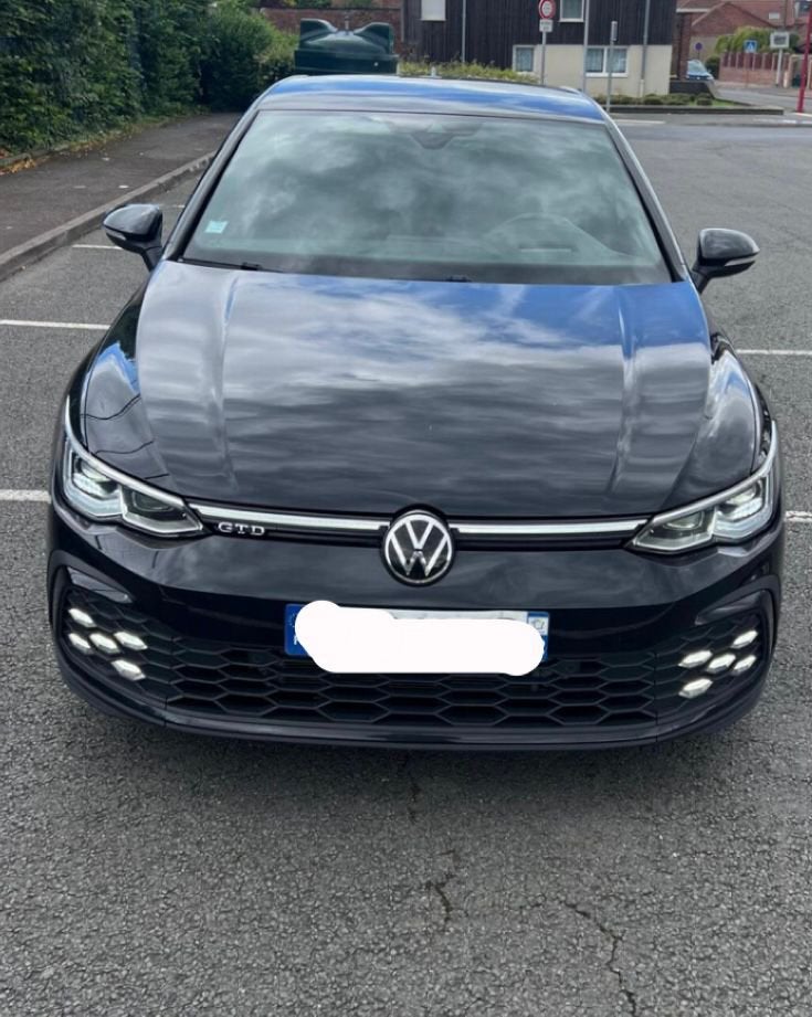 Golf 8 gtd, Auto's, Volkswagen, Particulier, Golf, Achteruitrijcamera, Diesel, Berline, 5 deurs, Automaat, Zwart, Zwart, Alcantara