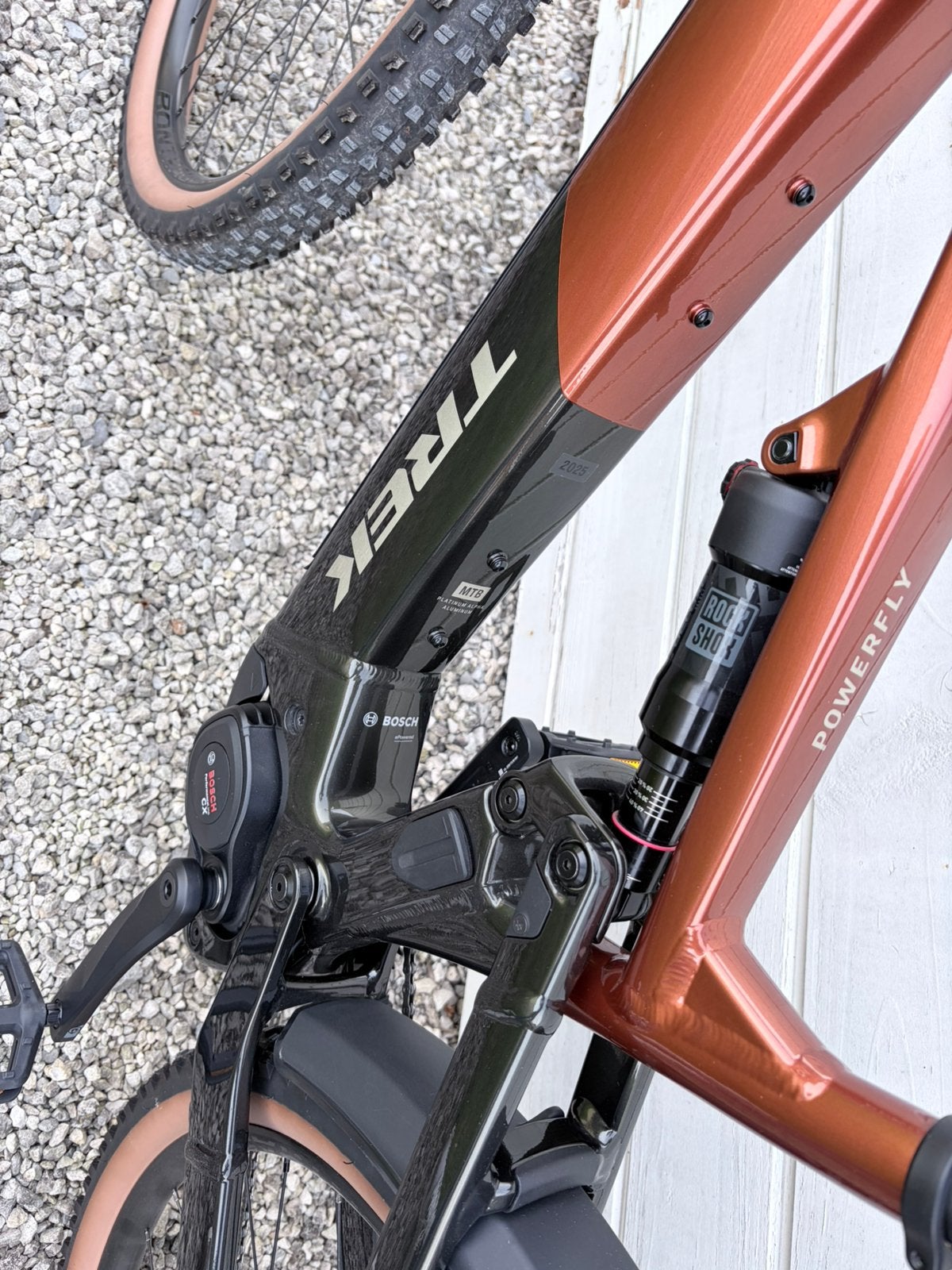Trek Powerfly FS+4 EU XL 29 Pennyflake/black Olive, Fietsen en Brommers, Ophalen, Zo goed als nieuw, Trek