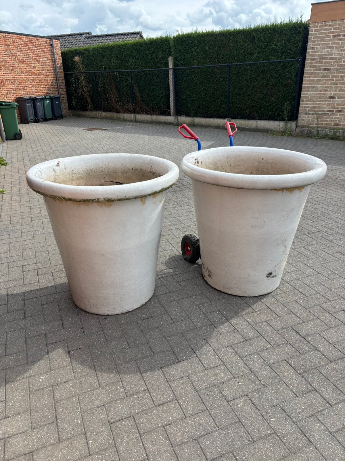 Bloempotten, Ophalen, Rond, Zo goed als nieuw, Tuin