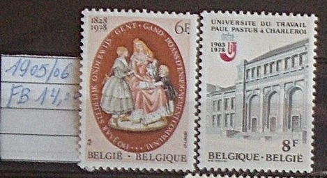 Belgique  1905/06  **/mnh, Timbres & Monnaies, Timbres | Europe | Belgique, Neuf, Non oblitéré, Gomme originale, Envoi