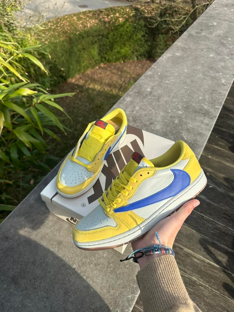 Jordan 1 travis scott canary, Enlèvement, Neuf, Baskets