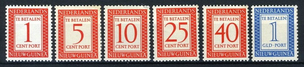 NL. NOUVELLE-GUINÉE P1/P6 MH 1957 - Timbres-poste, Timbres & Monnaies, Timbres | Indes orientales néerlandaises, Envoi, Non oblitéré