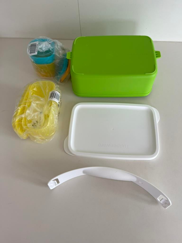 Nieuw! Click to go van Tupperware + DRIE GRATIS cubix mini’s, Ophalen of Verzenden, Nieuw, Groen, Overige typen
