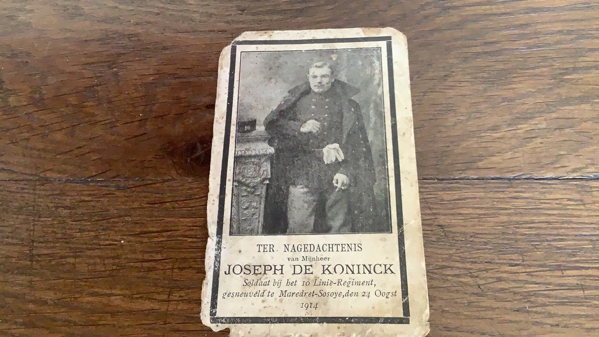 Oorlogsslachtoffer 1914 Esschene  Maredret Sosoye, Ophalen of Verzenden