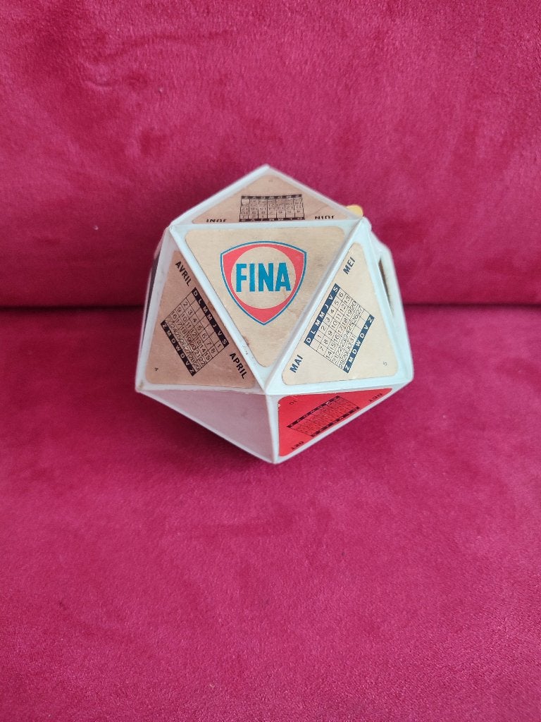 Calendrier publicitaire FINA tirelire de 1961, Enlèvement ou Envoi, Utilisé, Autres types